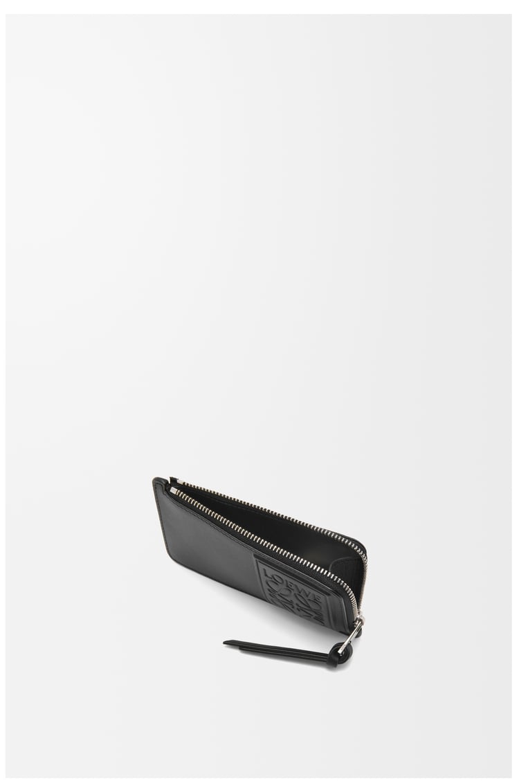 LOEWE Coin cardholder in satin calfskin Black