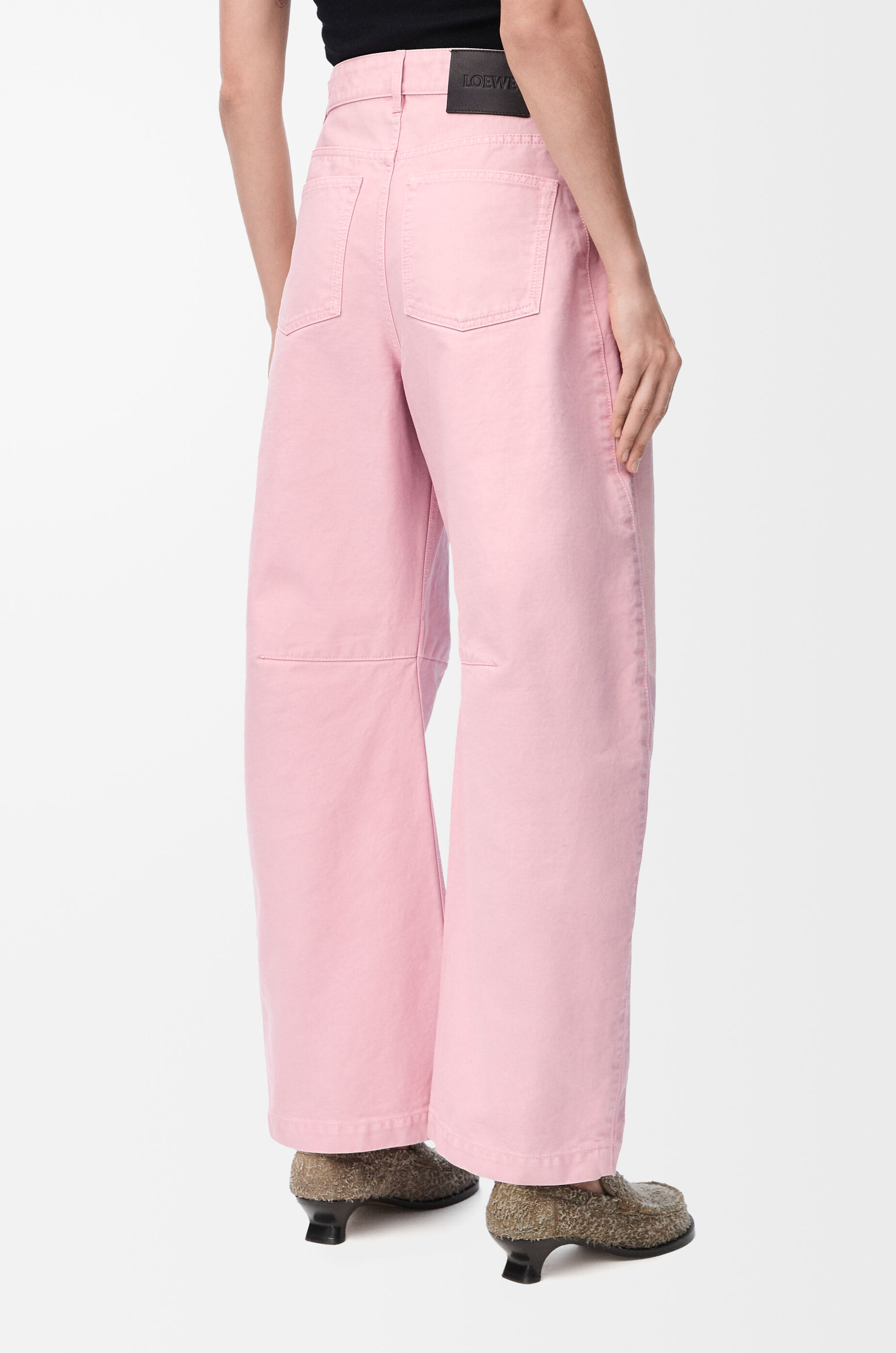 【25AW NEW】LOEWE / コットンツイル バレルパンツ / Light Pink 25AW NEW】LOEWE / コットンツイル バレルパンツ / Light Pink