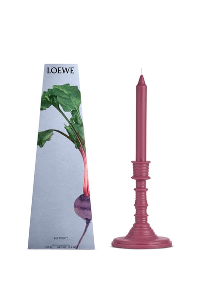 LOEWE Beetroot wax candleholder 洋紅色 plp_rd