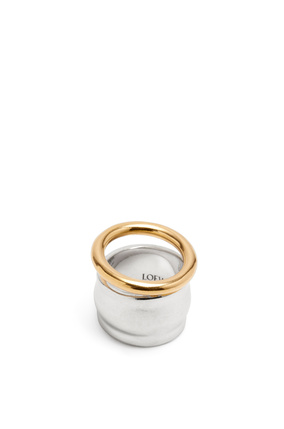 LOEWE Nappa knot ring in sterling silver Silver/Gold plp_rd