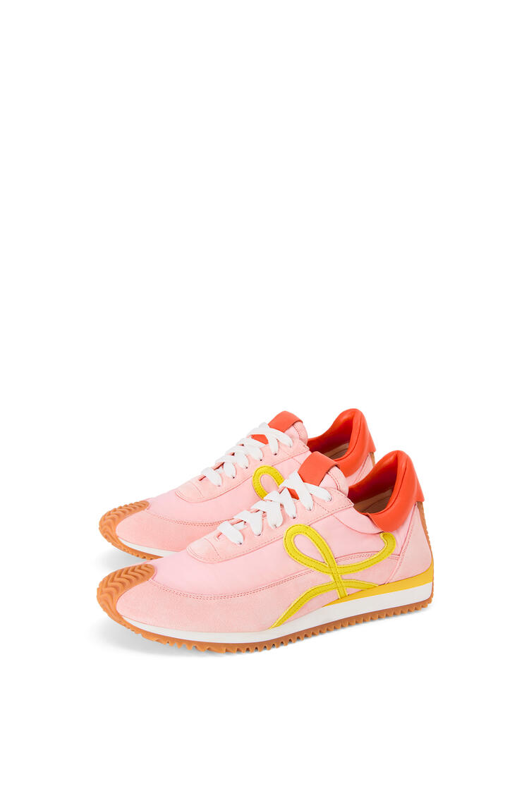 LOEWE 尼龙和绒面革流畅运动鞋 Pink/Yellow pdp_rd