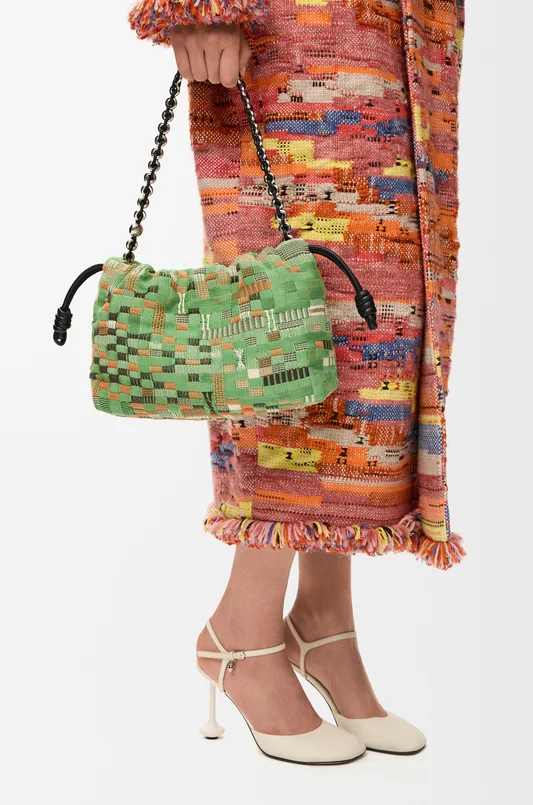 Medium Flamenco clutch in nappa calfskin