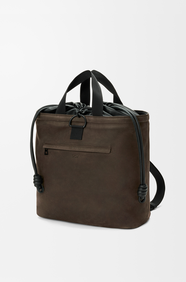 LOEWE Squad backpack in nubuck Khaki