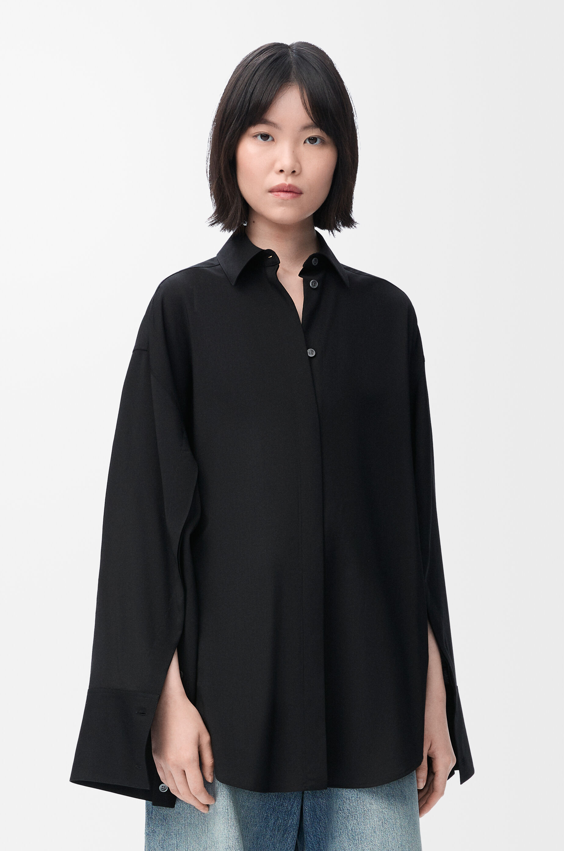 『2年保証』 Shirt in wool Black - LOEWE トップス