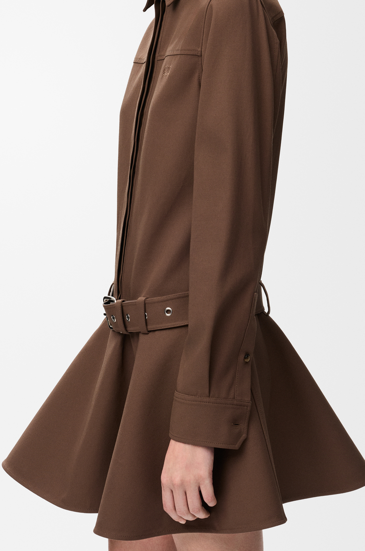 LOEWE Robe en coton Marron