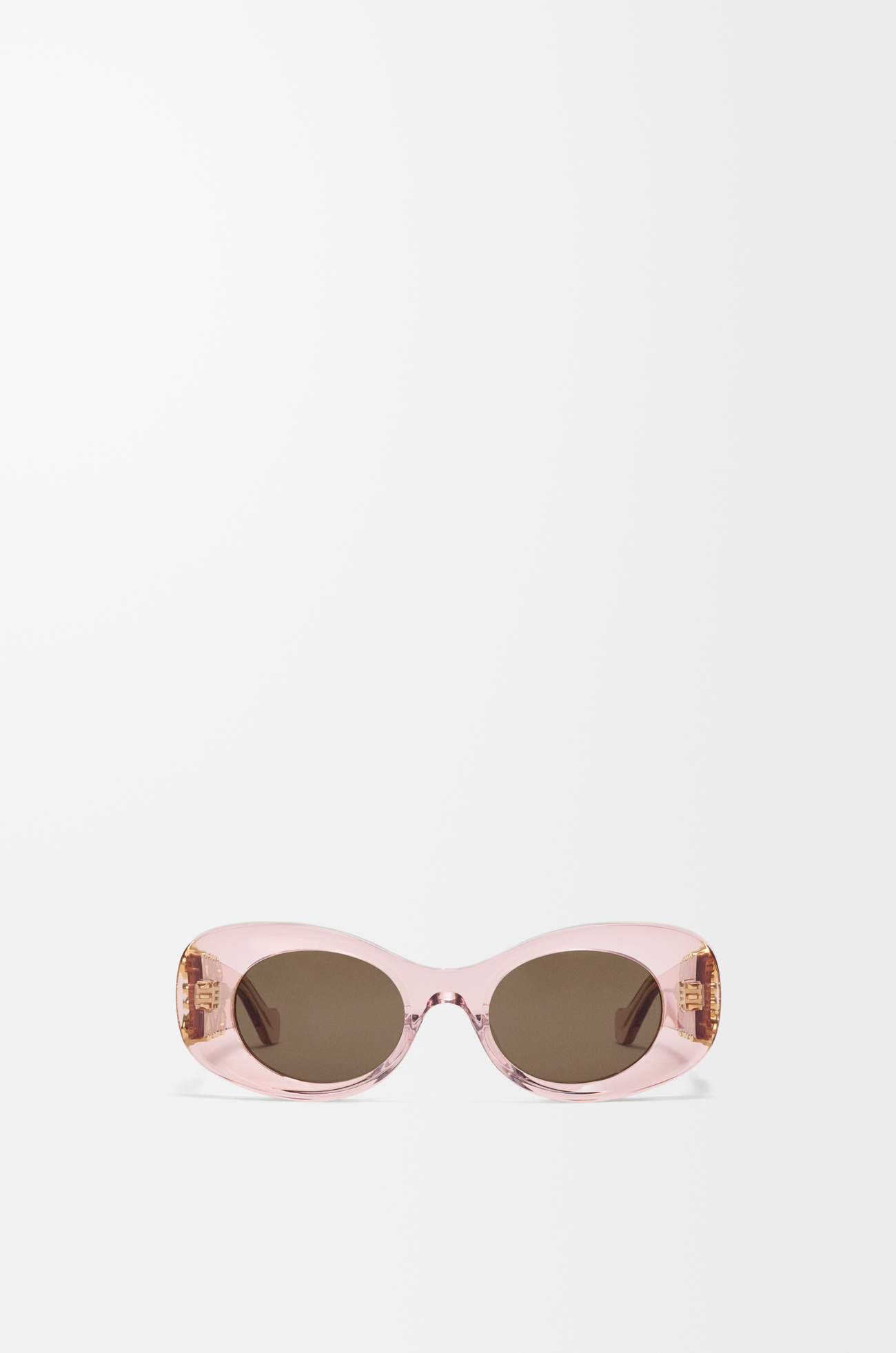 LOEWE 椭圆形 Maxi Anagram 太阳镜 Transparent Antique Rose