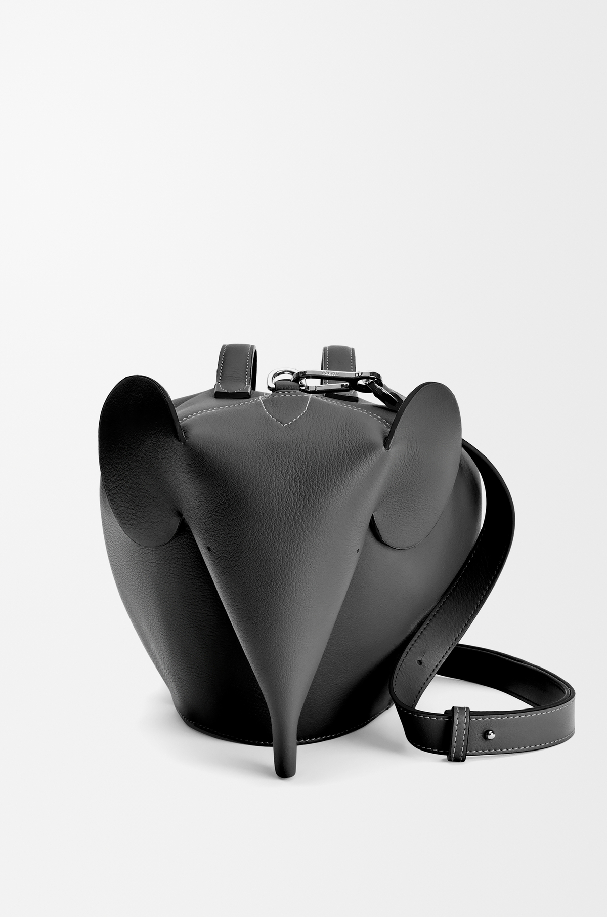 Large Elephant bag in classic calfskin Black - LOEWE