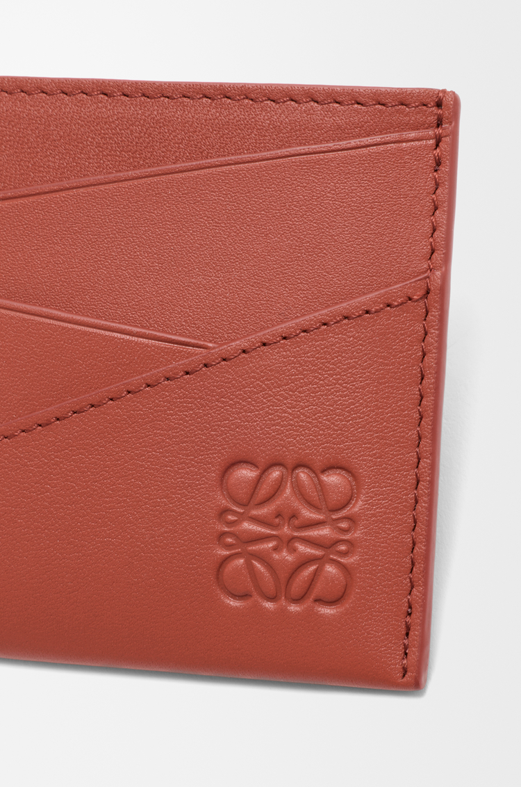 LOEWE 经典牛皮革 Puzzle 扁平卡包 番茄红