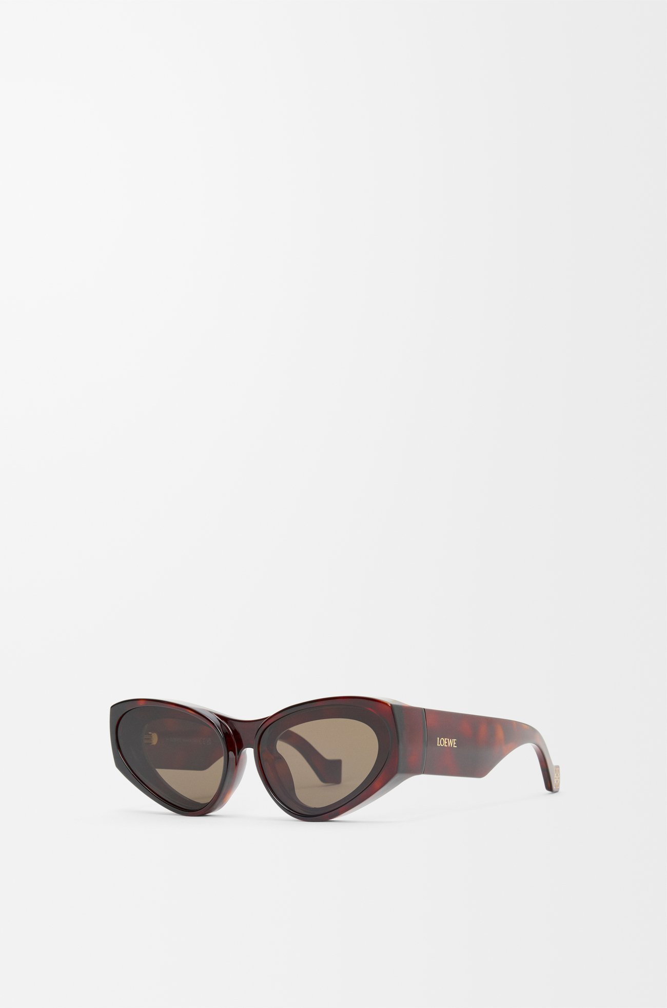 LOEWE Front lenses cateye sunglasses  Havana