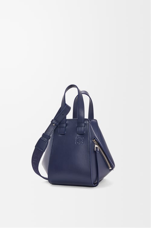 LOEWE Compact Hammock bag in satin calfskin Abyss Blue plp_rd