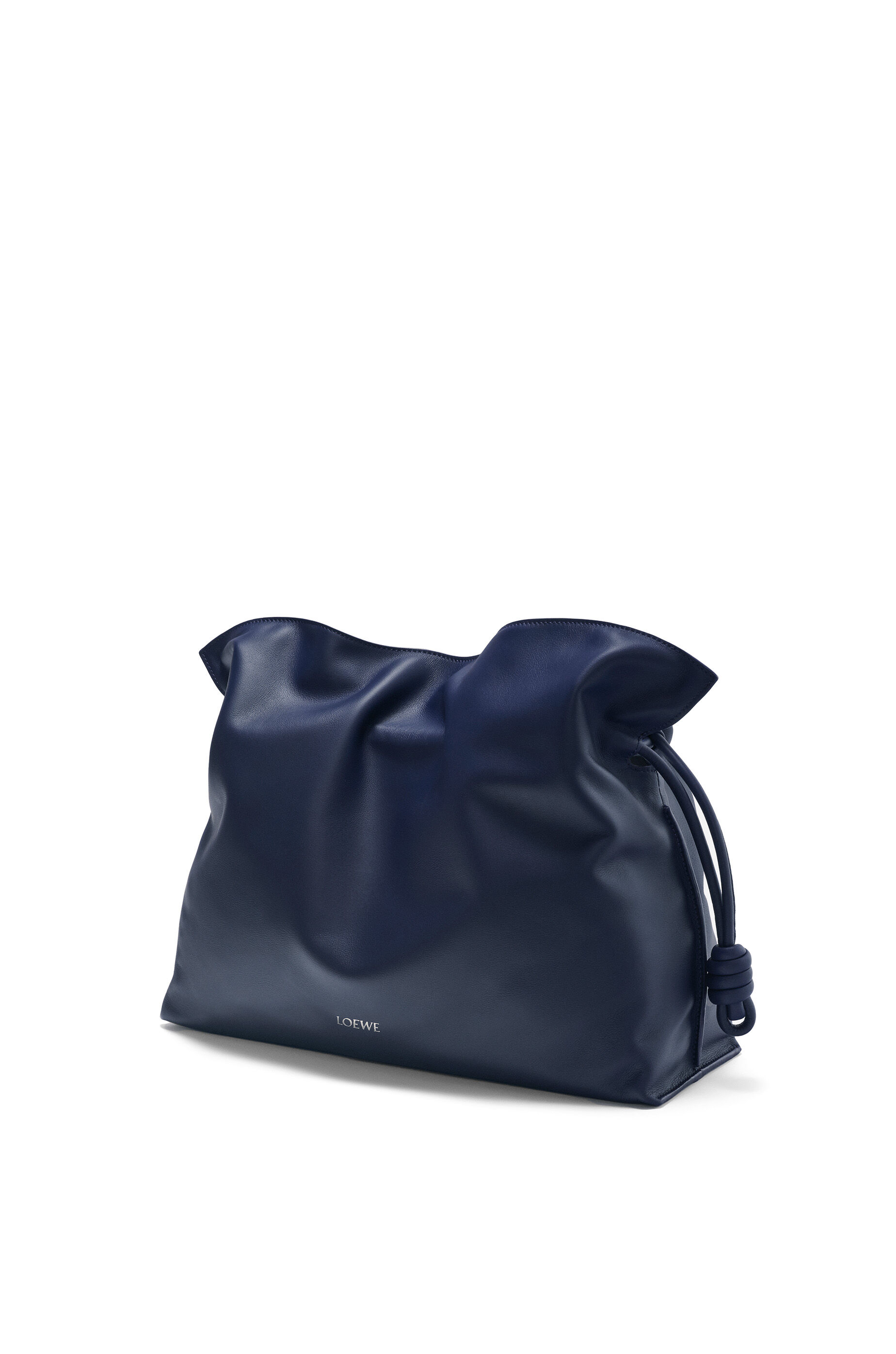 Large Flamenco clutch in nappa calfskin Abyss Blue LOEWE