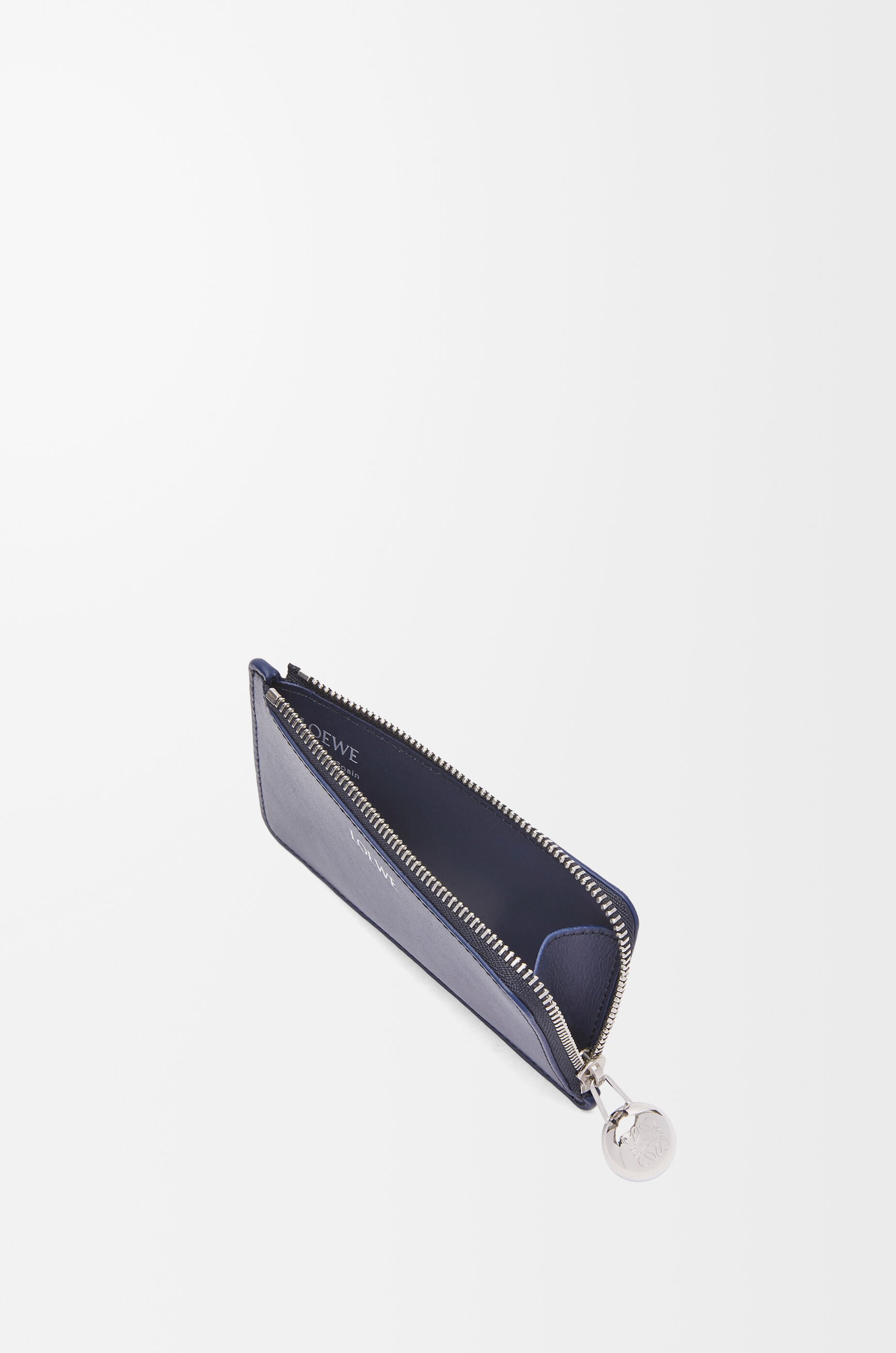 【福袋セール】 Pebble LOEWE - Blue calfskin nappa shiny in cardholder coin 小物