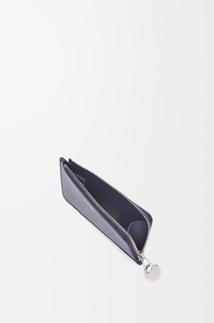 LOEWE Pebble coin cardholder in shiny nappa calfskin Abyss Blue
