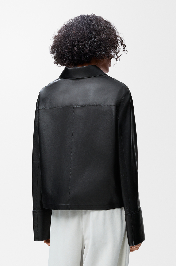 LOEWE Turn-up jacket in nappa lambskin Black