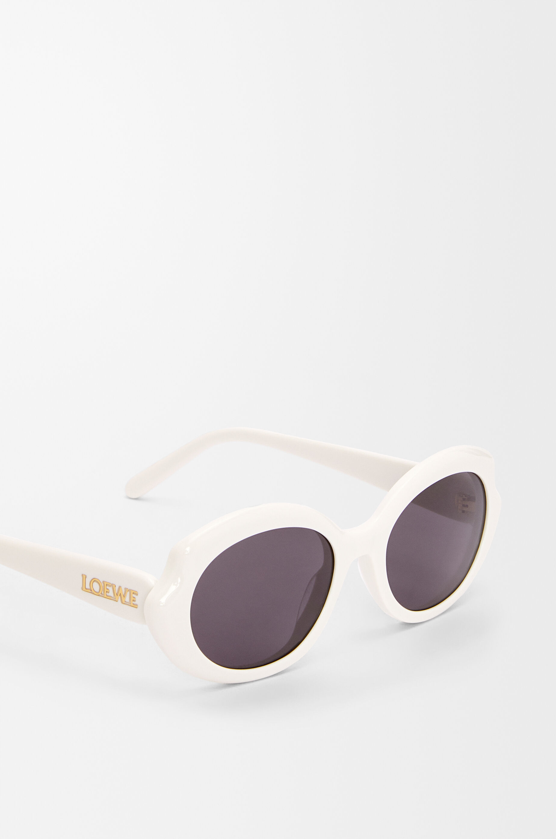 ミニ オーバル スリム サングラス ホワイト - LOEWE