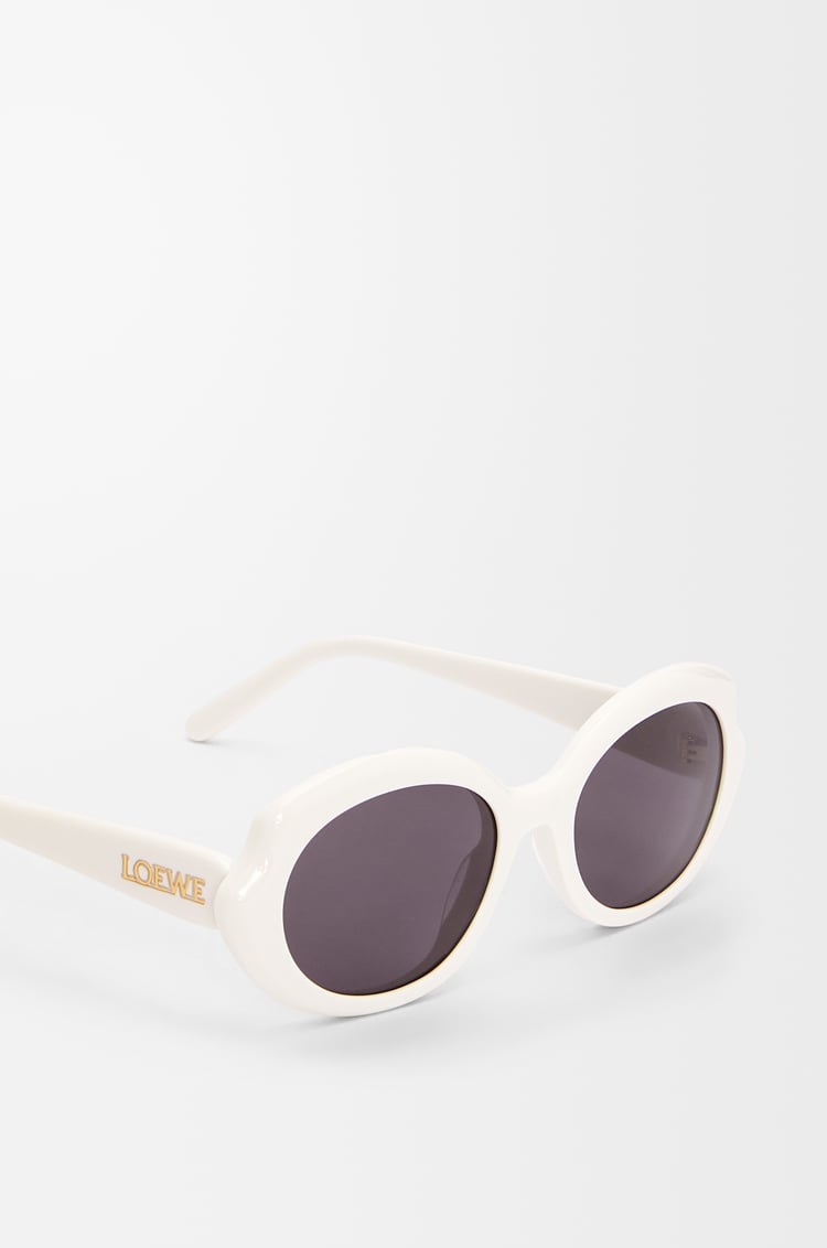 LOEWE Mini Oval Slim sunglasses White/Ivory