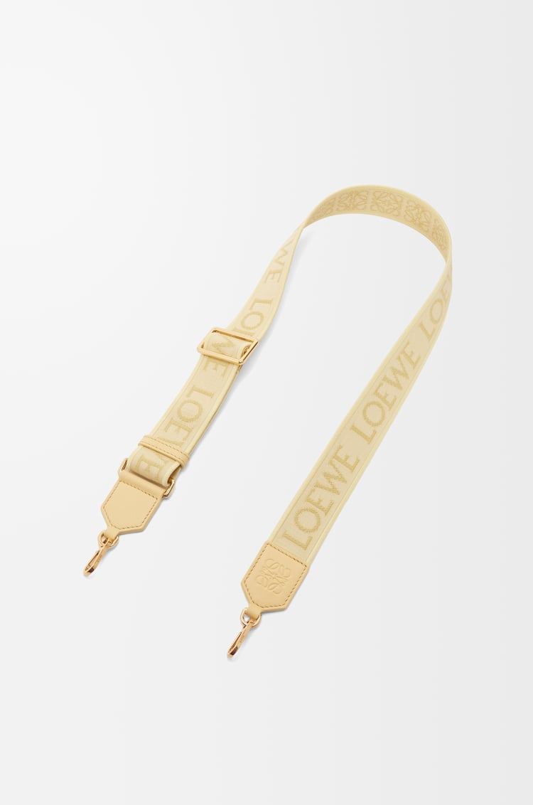 LOEWE アナグラム ストラップ（ジャカード&カーフ） バニラ