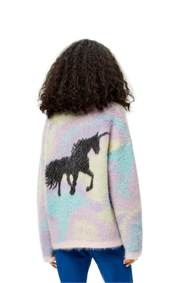 LOEWE Rebeca en mohair con unicornio de jacquard Multicolor pdp_rd