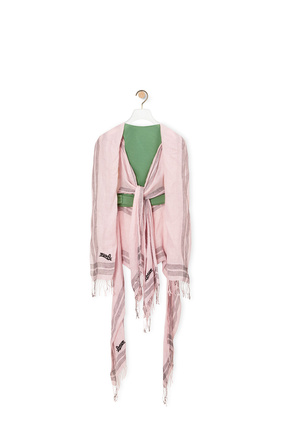 LOEWE Scarf top in linen and cotton Dahlia plp_rd