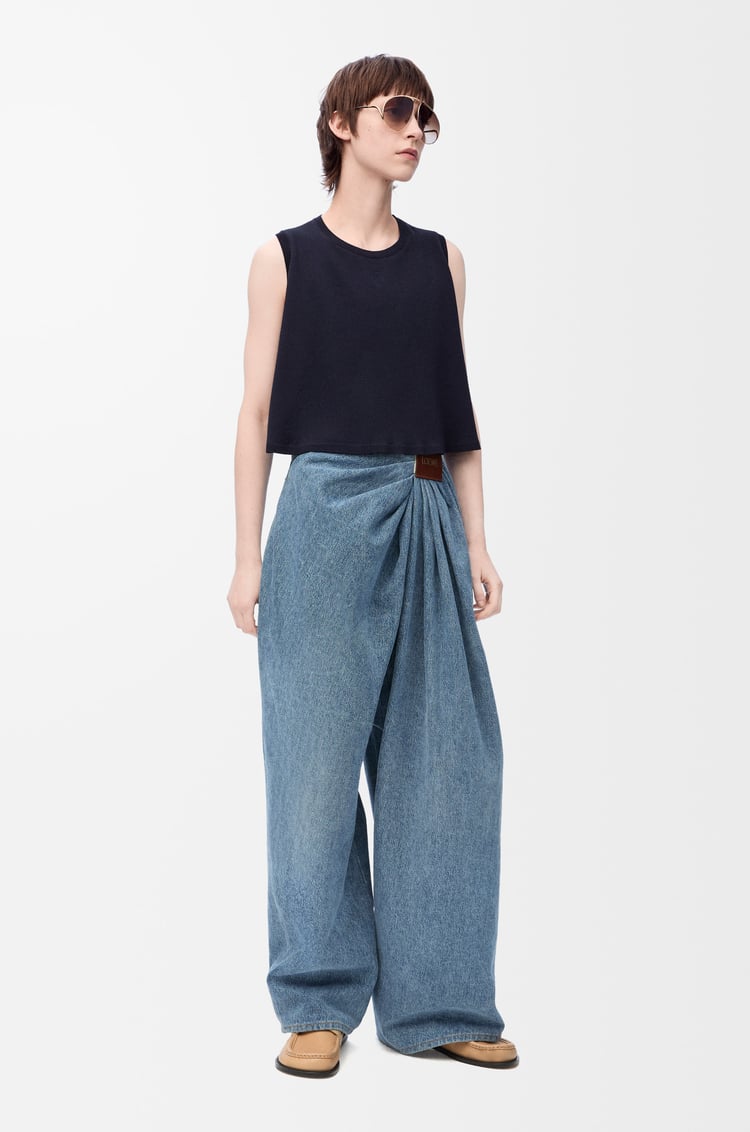 LOEWE ノースリーブ セーター（ウール） ダークネイビーブルー