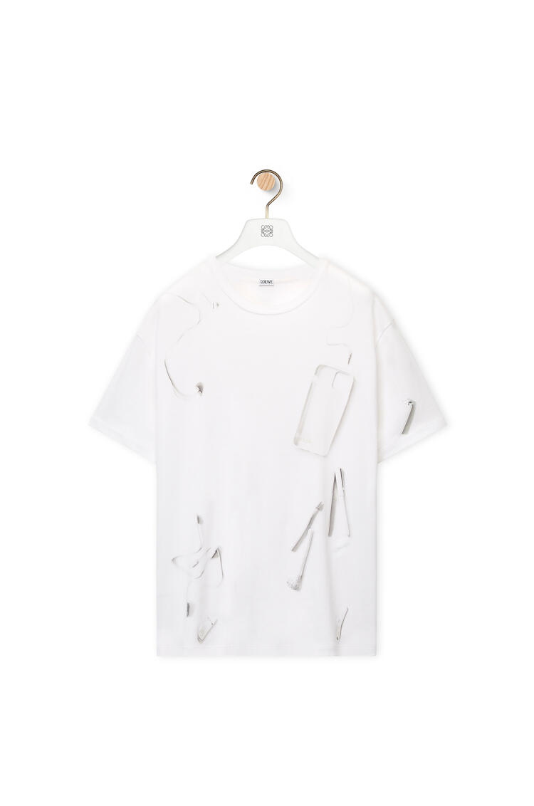 LOEWE Camiseta en algodón con objetos Blanco