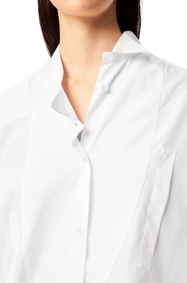 LOEWE Camisa asimétrica en algodón Blanco pdp_rd
