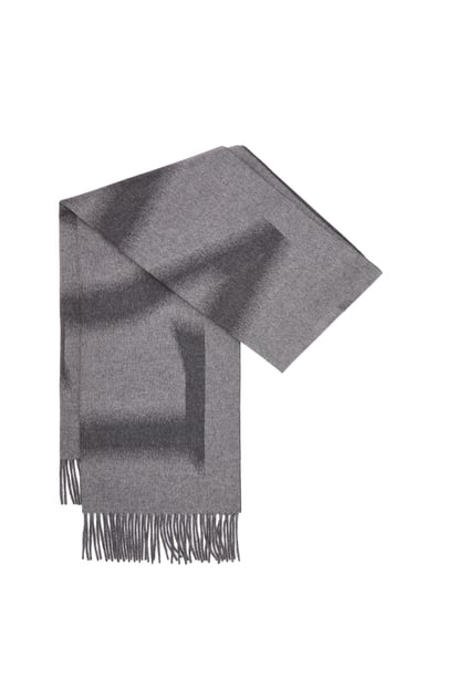 LOEWE LOEWE scarf in wool and cashmere Light Grey/Dark Grey plp_rd