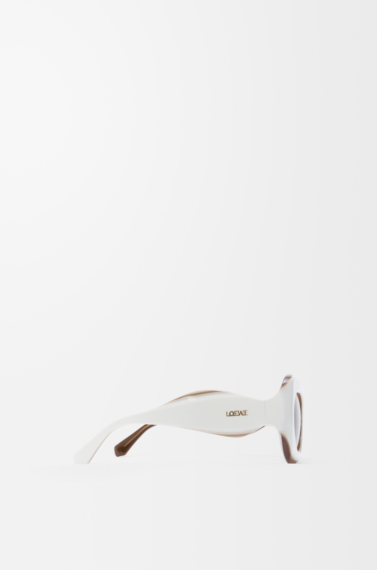 LOEWE Sierra 蝴蝶造型太阳镜 白色