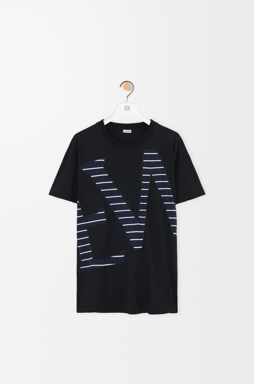 LOEWE Camiseta de corte holgado en algodón Negro