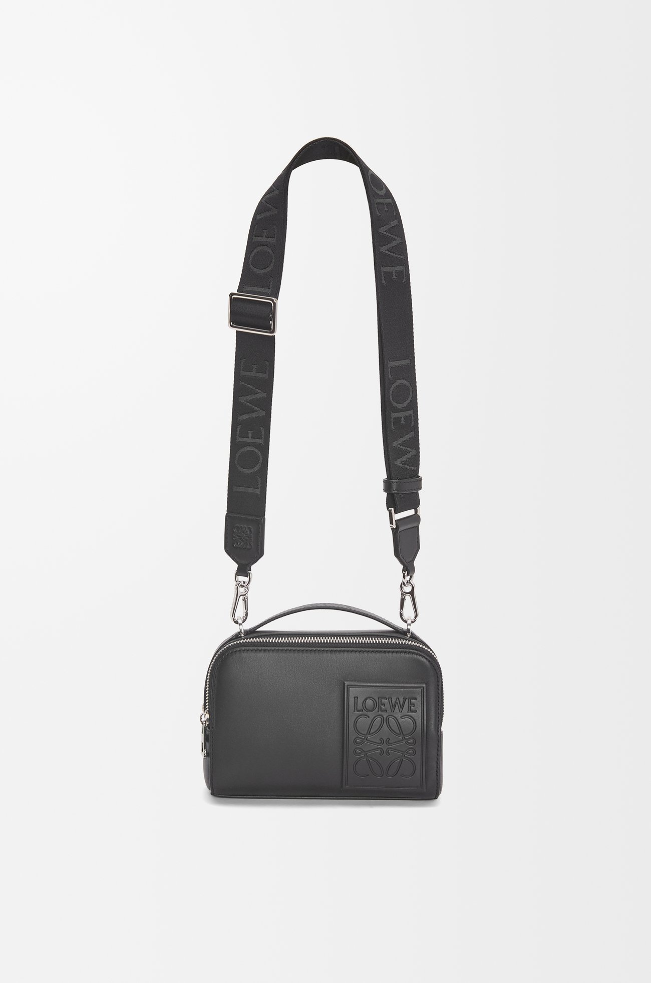LOEWE クロスボディ カメラバッグ ミニ（サテンカーフ） ブラック