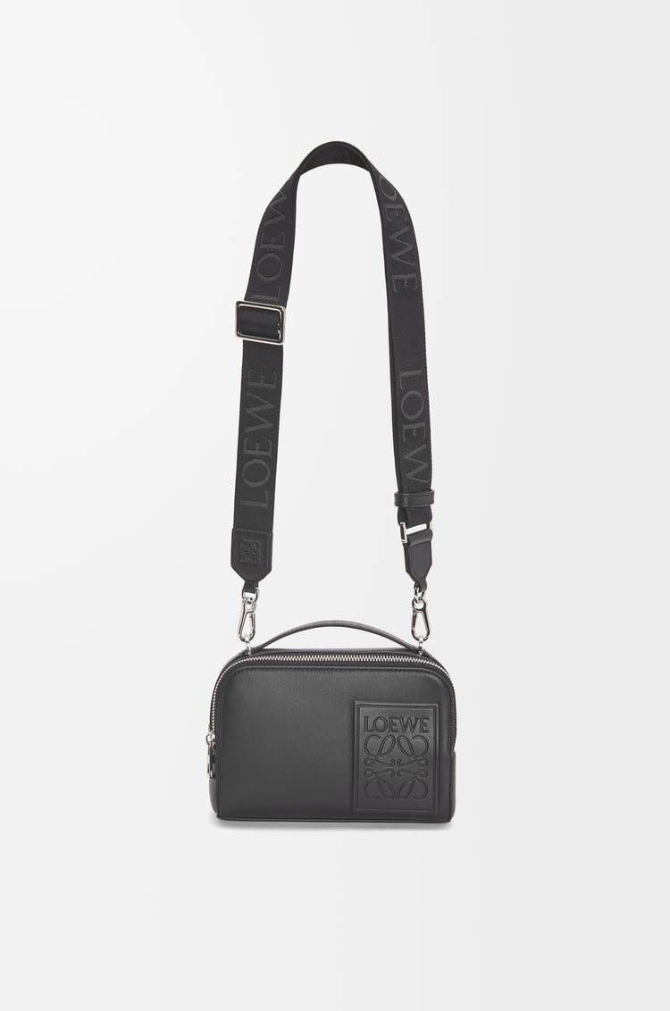 LOEWE Mini crossbody camera bag in satin calfskin Black