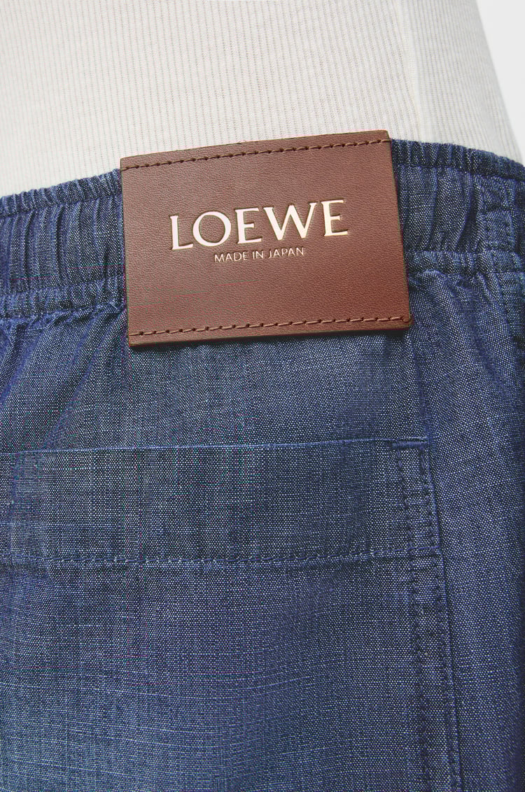 LOEWE 棉质短裤 水洗蓝
