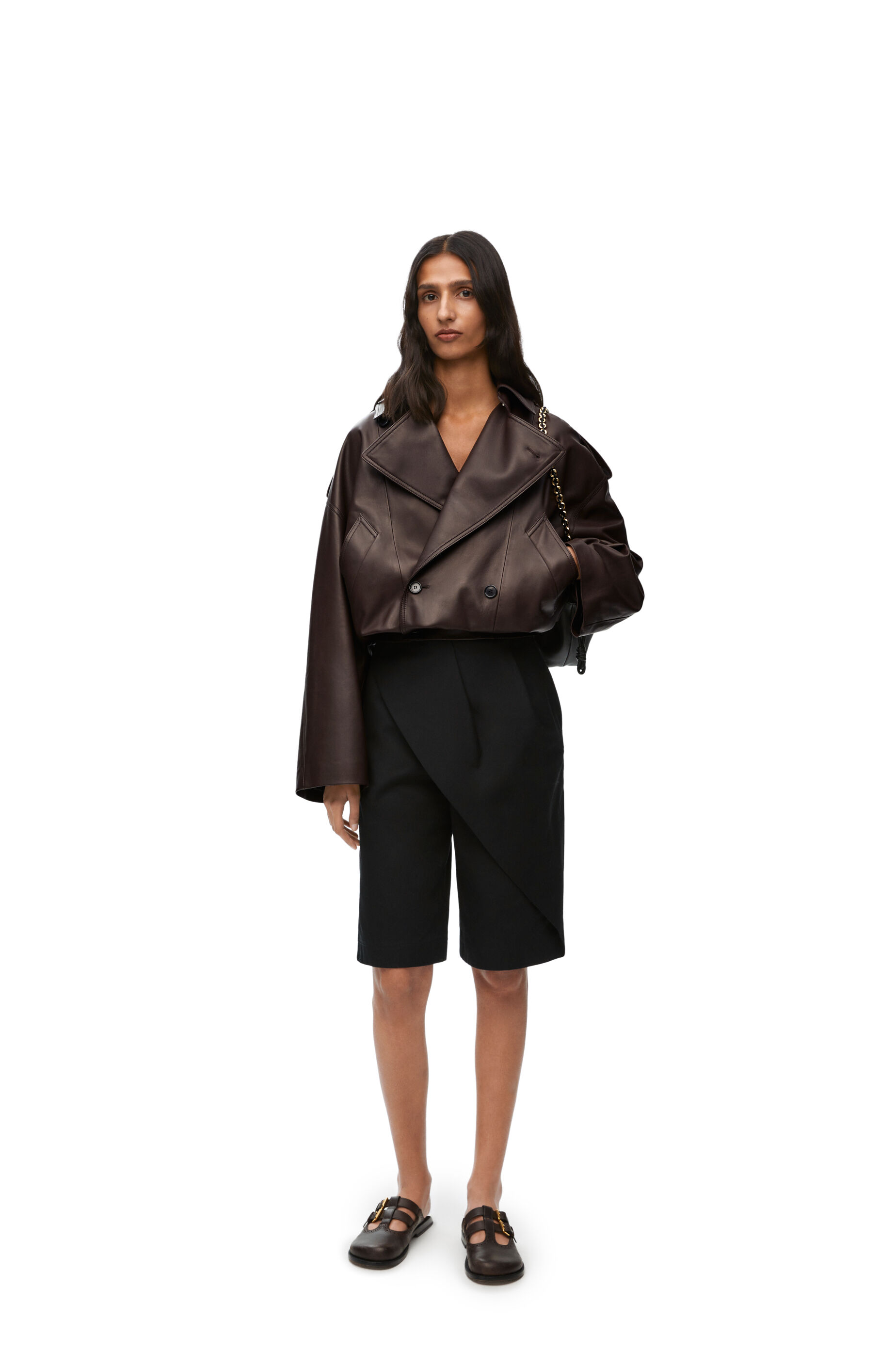 Loewe leather coat outlet