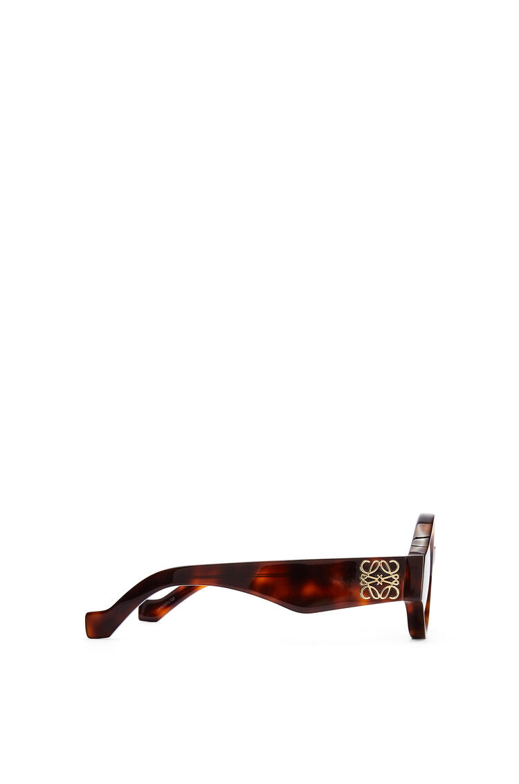 LOEWE Chunky round sunglasses in acetate Brown Havana pdp_rd