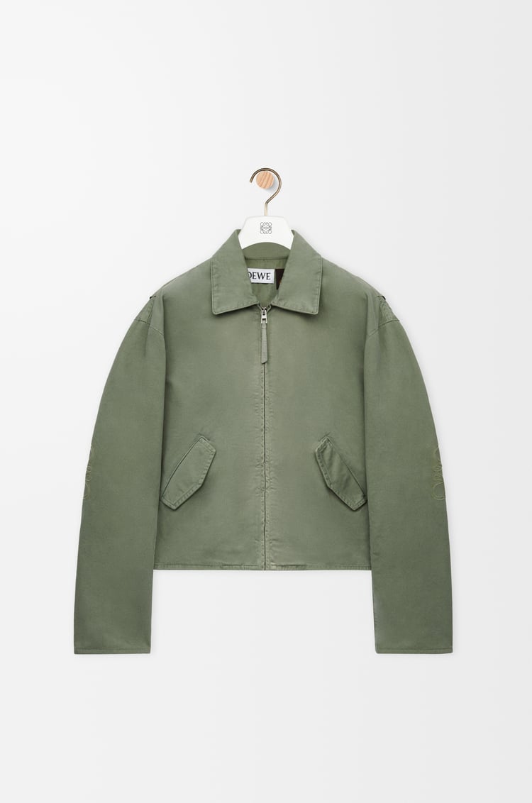 LOEWE Chaqueta Anagram en algodón Salvia
