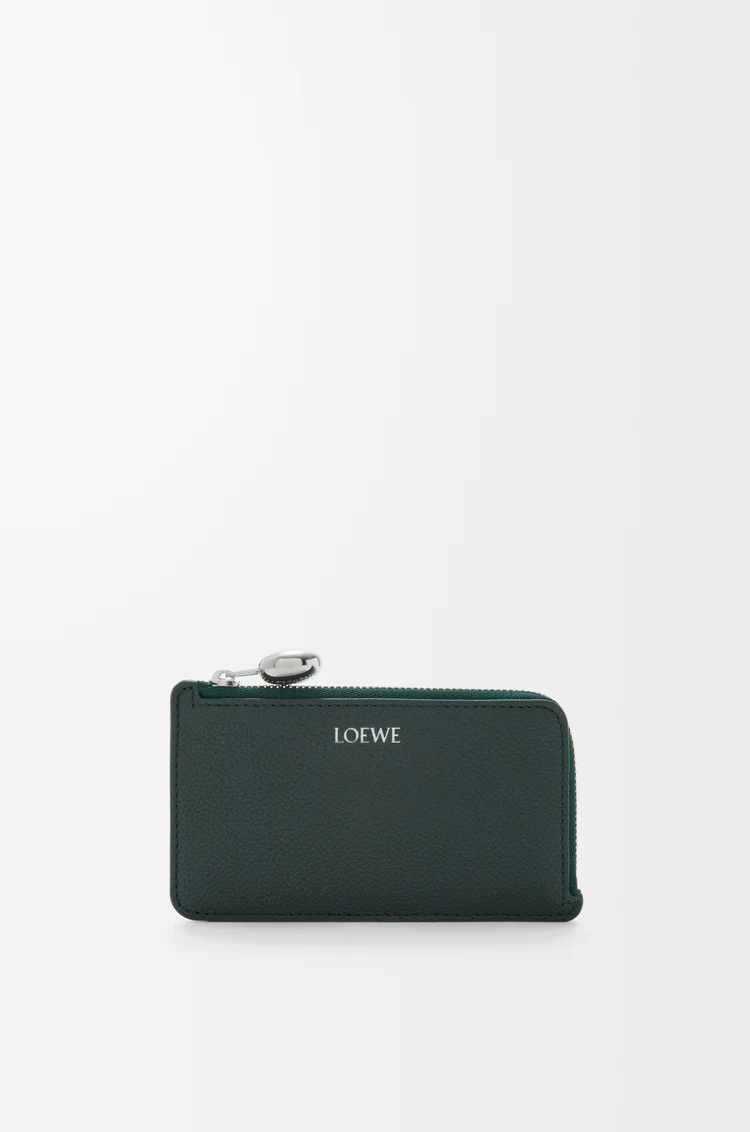 LOEWE Pebble coin cardholder in pebble grained calfskin Sherwood