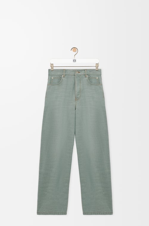 LOEWE Jeans in denim Khaki Green