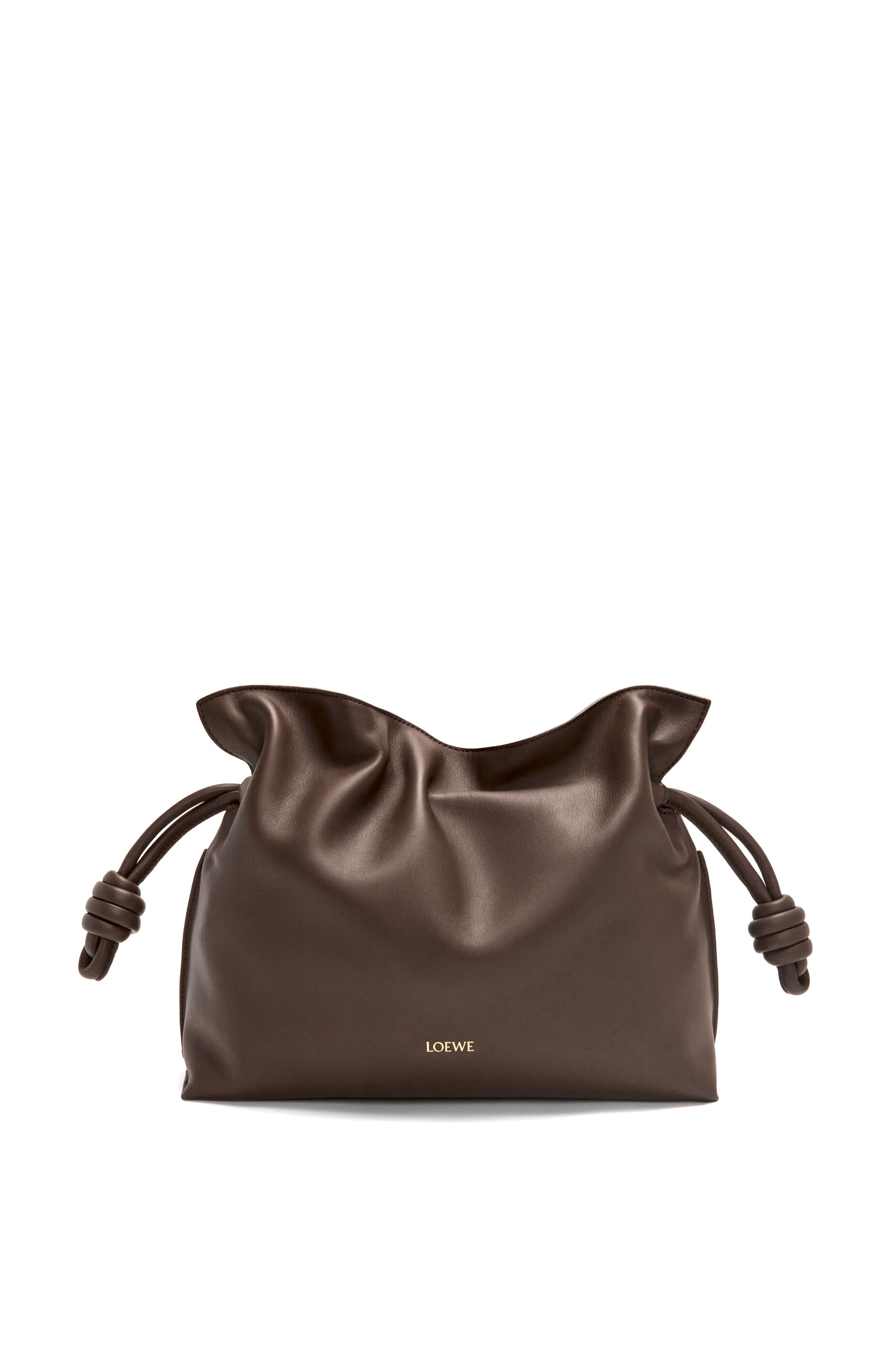 熱販売 ミディアム（ナパカーフ） フラメンコクラッチ ブラウン LOEWE - Bag