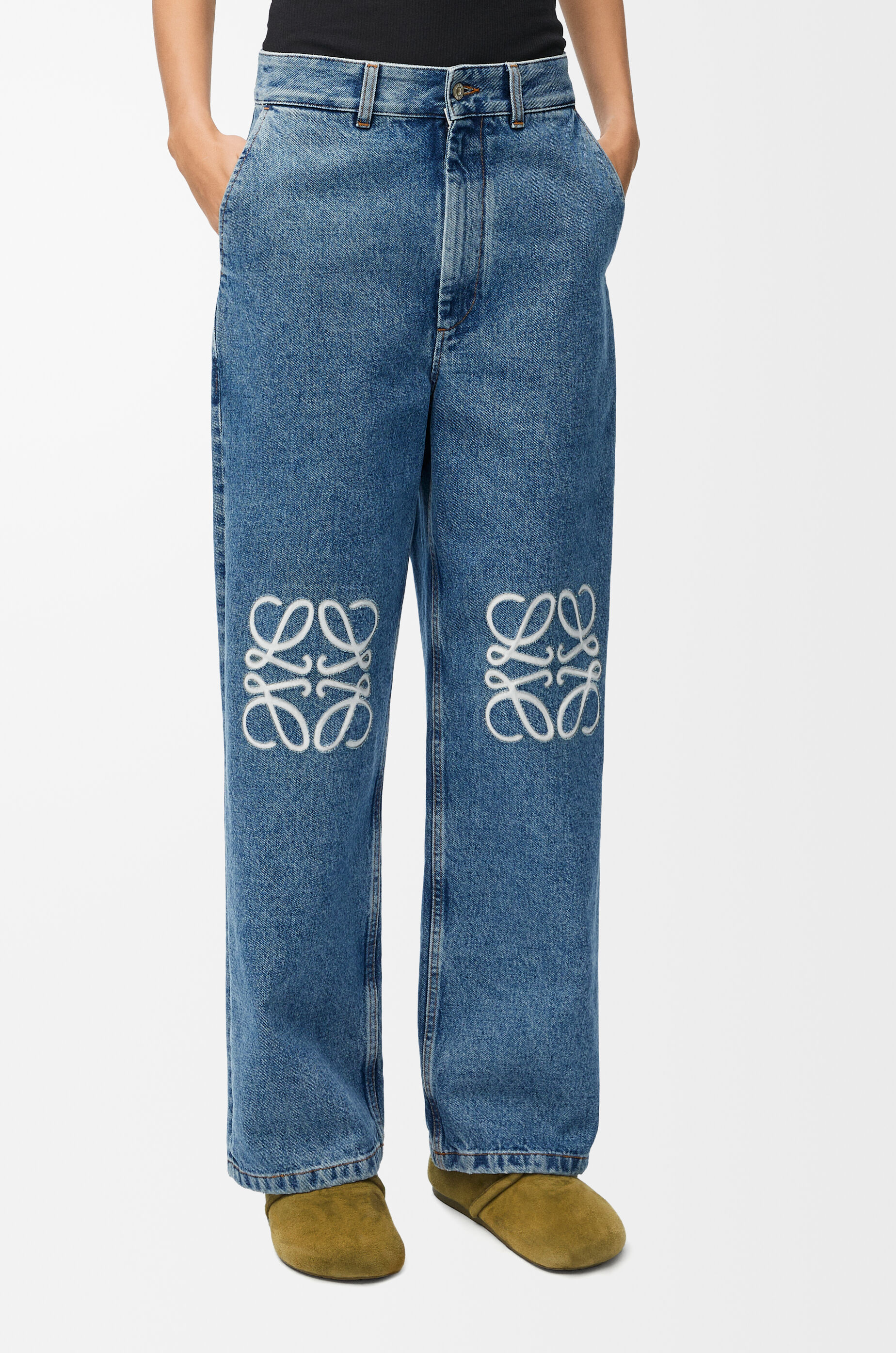Anagram baggy jeans in denim Jeans Blue LOEWE