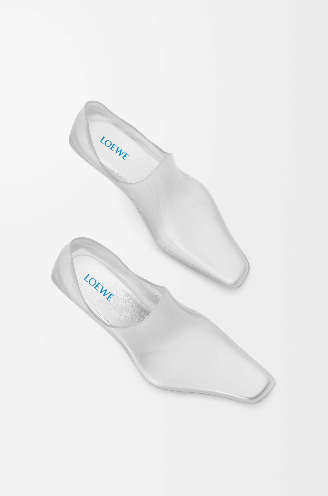 LOEWE Botín Emily aqua en PVC Transparente