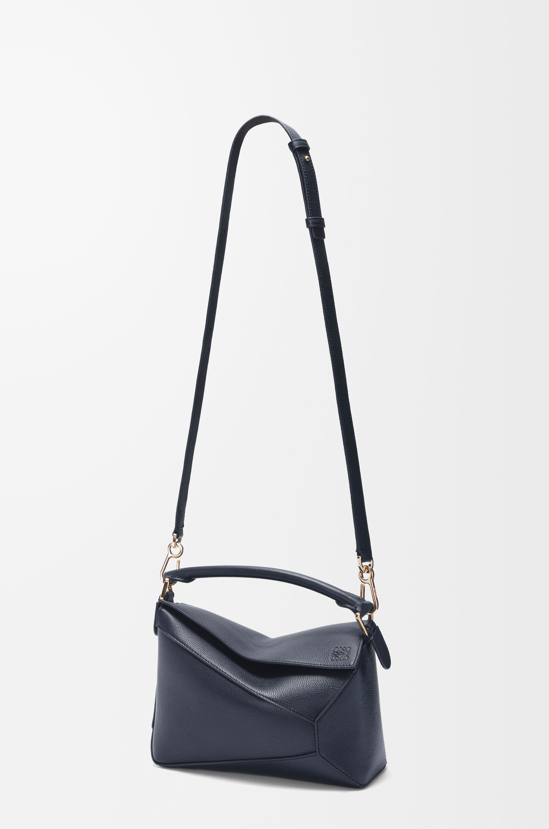 Small Puzzle Edge bag in soft grained calfskin Blue - LOEWE