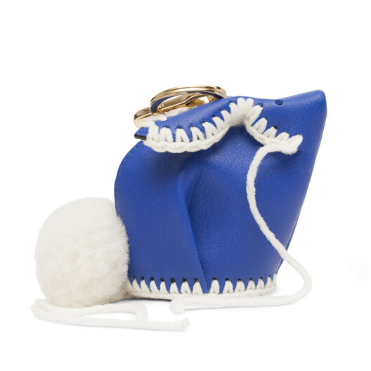 LOEWE Bunny Macrame Charm Electric Blue/White LOEWE Bunny Macrame Charm Electric Blue/White all