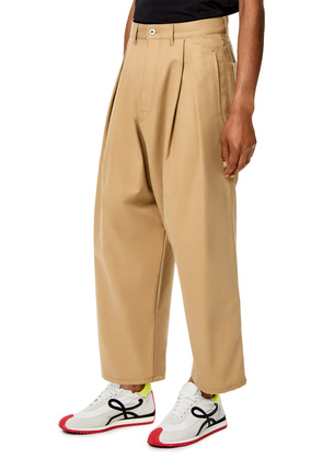 LOEWE Low crotch trousers in cotton Beige plp_rd