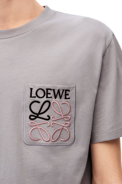 LOEWE Camiseta de corte holgado en algodón Gris plp_rd