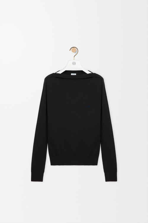 LOEWE Jersey en lana merina Negro