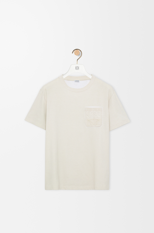 LOEWE T-shirt in cotton blend Light Beige