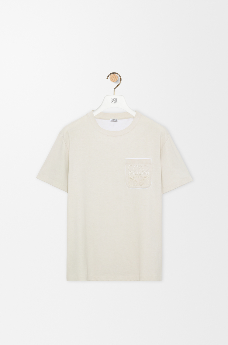 LOEWE T-shirt in cotton blend Light Beige