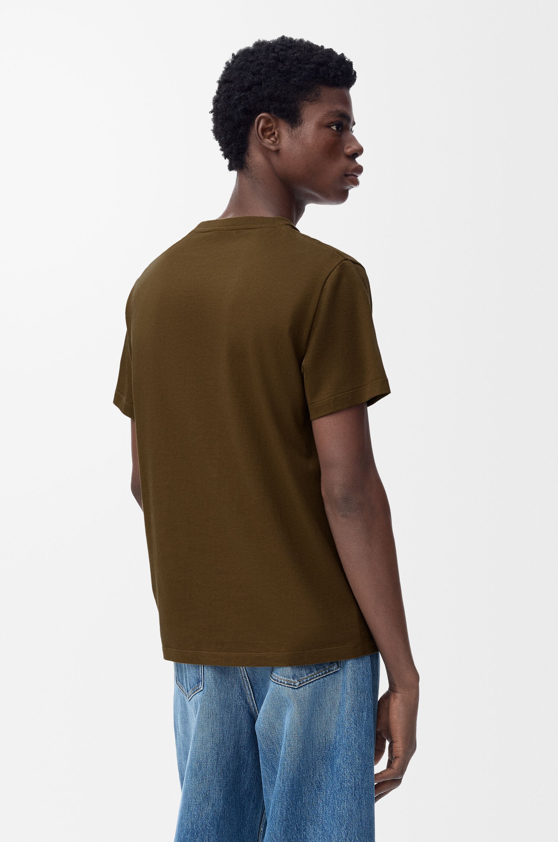 LOEWE☆レギュラフィットTシャツ(コットン)カーキグリーン レギュラーフィット Tシャツ(コットン) グリーン - LOEWE