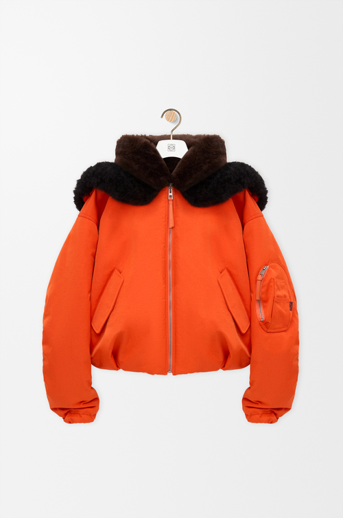 LOEWE Chaqueta bomber en tejido técnico Naranja
