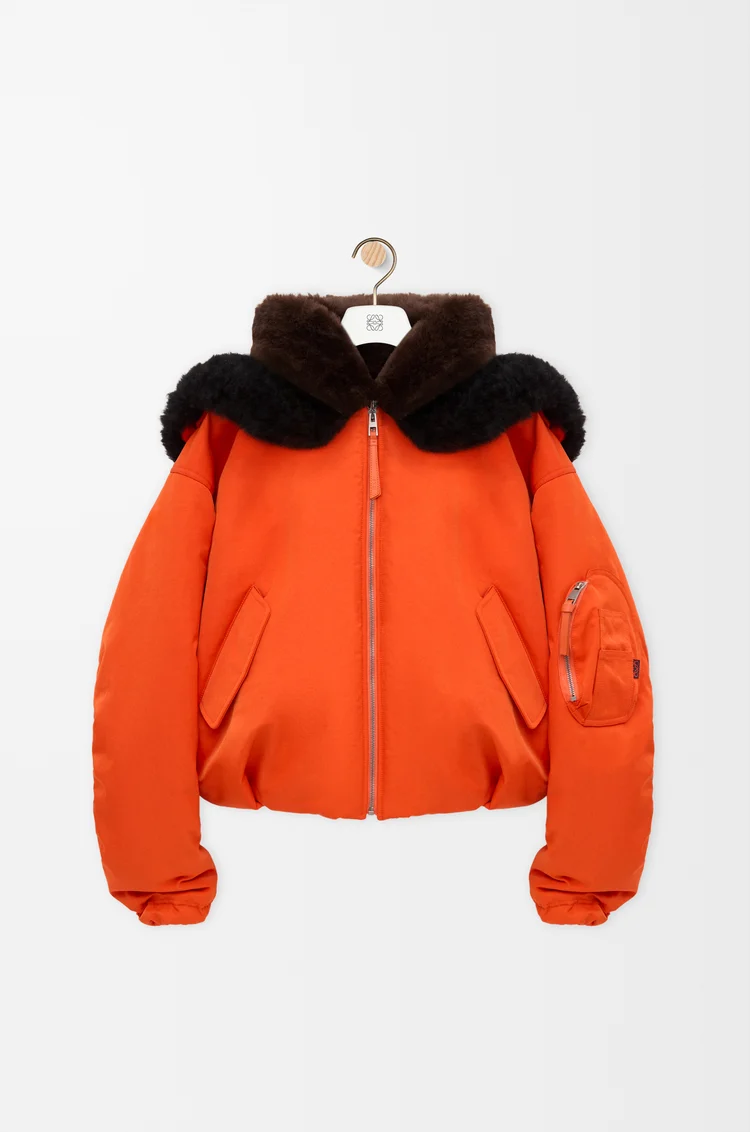 LOEWE Chaqueta bomber en tejido técnico Naranja